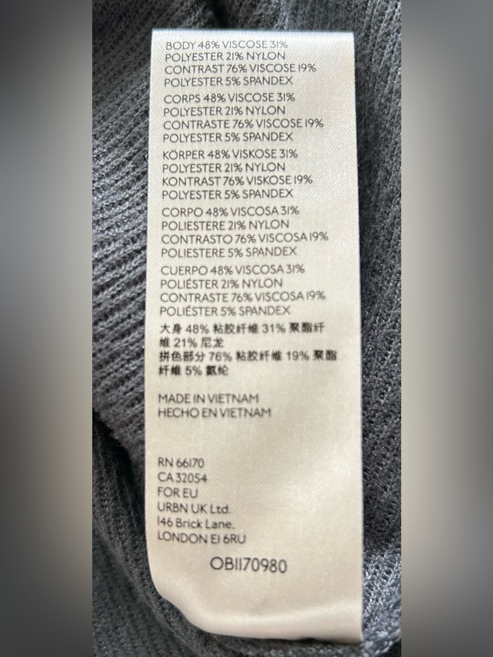We The Free by Free People “Snowy” Thermal Tunic in Dark Grey - Picture 9 of 11